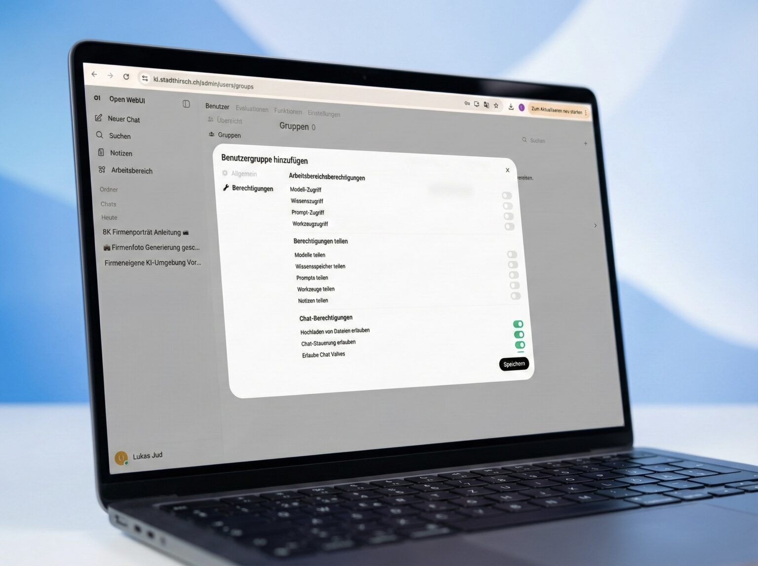 Firmeneigene KI mit StadtHirsch